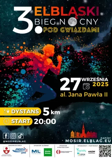 Trzeci Elbląski Bieg Nocny Pod Gwiazdami